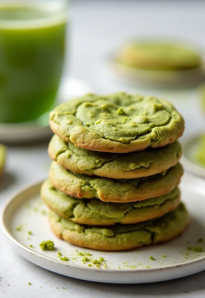 30 Keto Dessert Recipes Easy and Irresistible - 17. Keto Matcha Green Tea Cookies