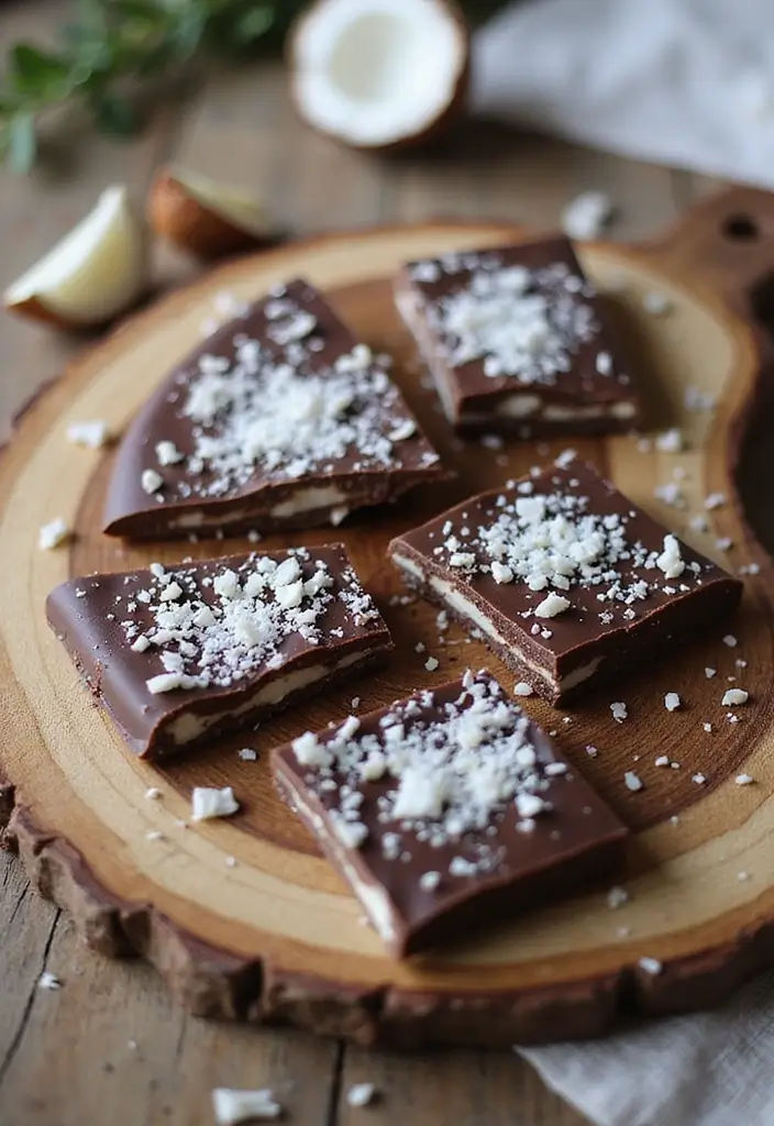 30 Keto Dessert Recipes Easy and Irresistible - 25. Keto Chocolate Coconut Bark