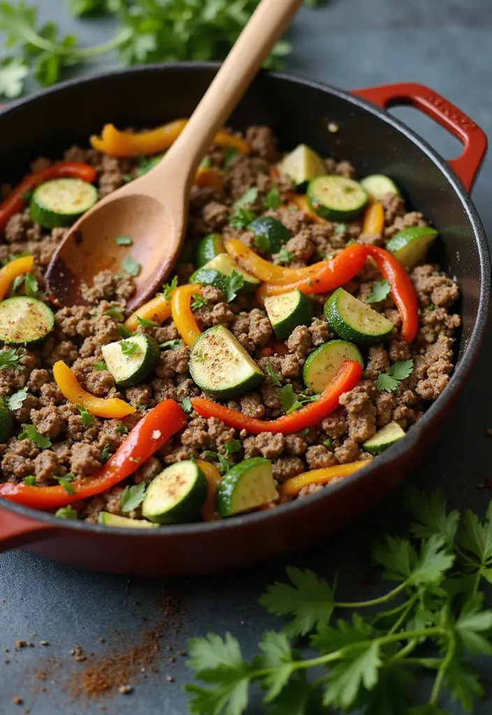30 Keto Ground Beef Recipes Perfect for Weeknights 2 30 Keto Ground Beef Recipes Perfect for Weeknights - 2. Keto Beef and Zucchini Skillet