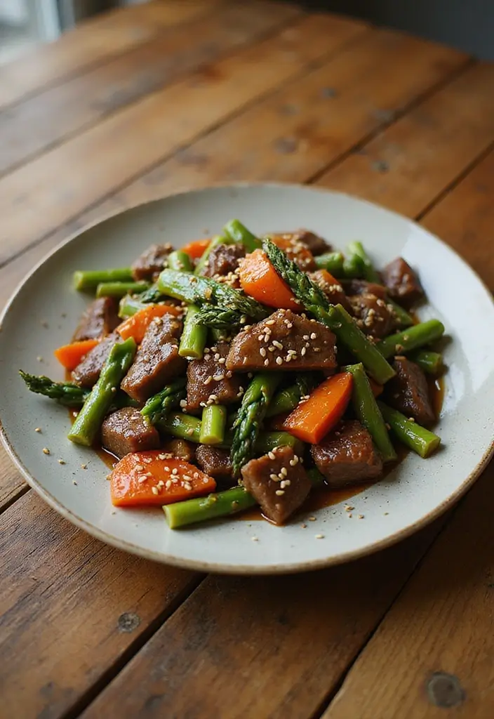 30 Keto Ground Beef Recipes Perfect for Weeknights 23 30 Keto Ground Beef Recipes Perfect for Weeknights - 23. Beef and Asparagus Stir-Fry