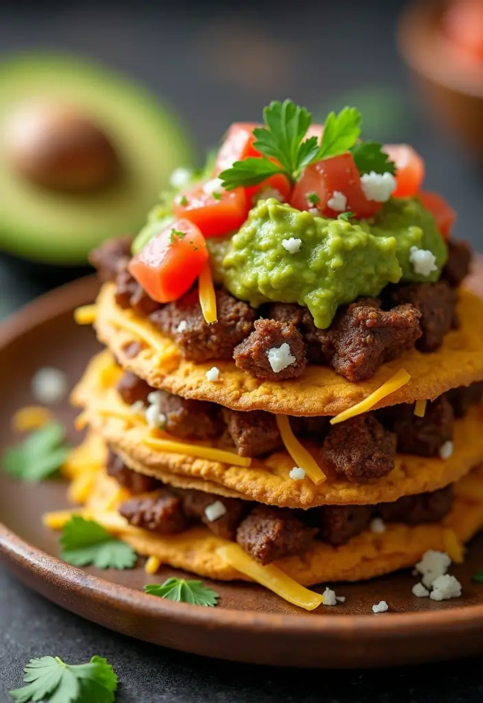 30 Keto Ground Beef Recipes Perfect for Weeknights 26 30 Keto Ground Beef Recipes Perfect for Weeknights - 26. Beef Tostadas with Guacamole