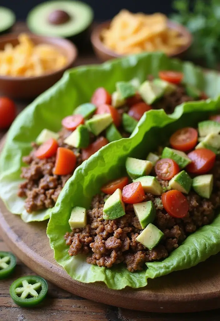 30 Keto Ground Beef Recipes Perfect for Weeknights 3 30 Keto Ground Beef Recipes Perfect for Weeknights - 3. Beef Taco Lettuce Wraps