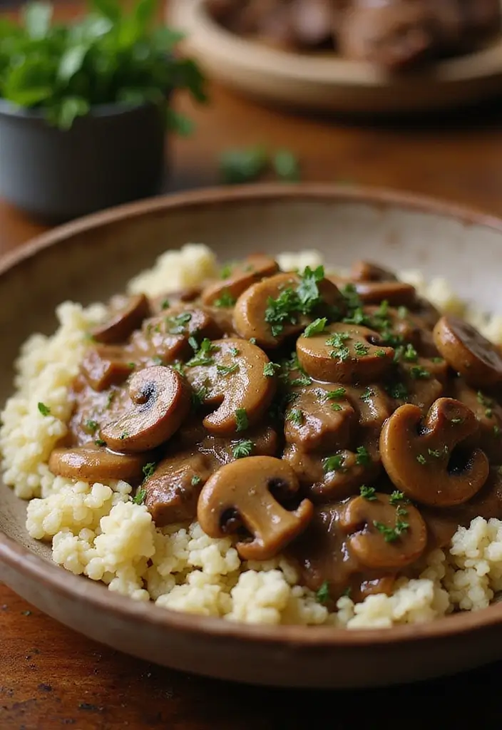 30 Keto Ground Beef Recipes Perfect for Weeknights 9 30 Keto Ground Beef Recipes Perfect for Weeknights - 9. Beef and Mushroom Stroganoff Bowls