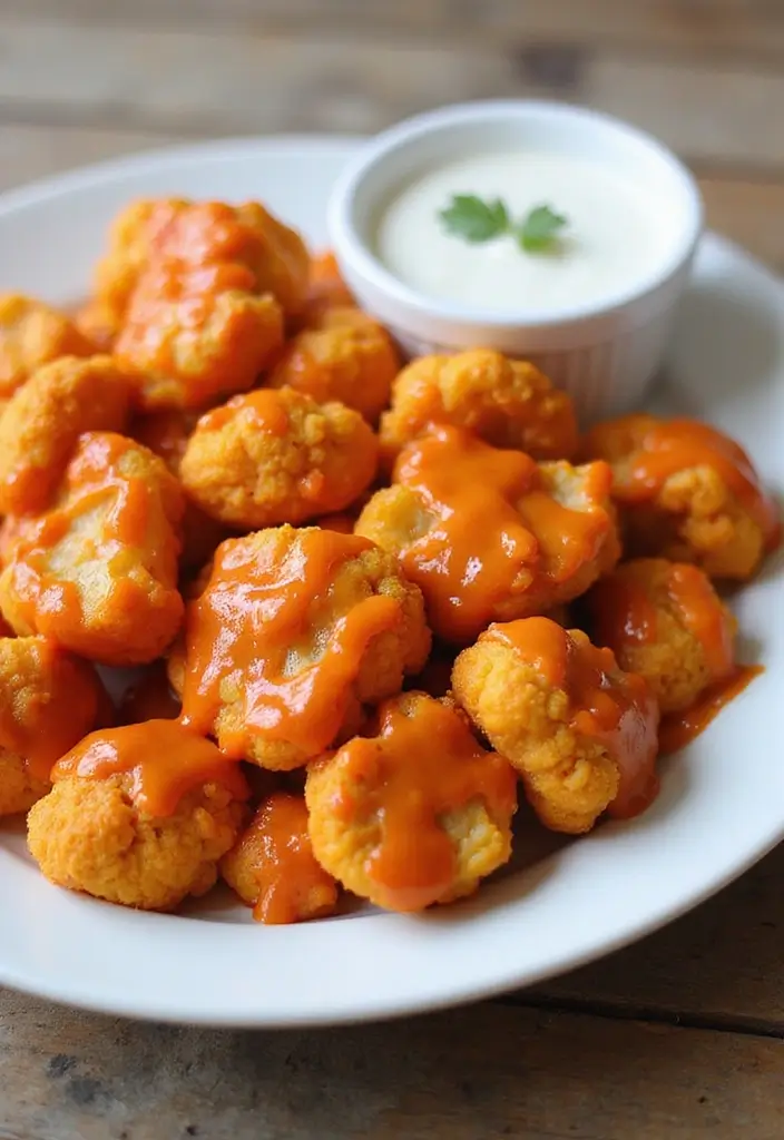 30 Keto Recipes for Picky Eaters That Actually Work - 11. Buffalo Cauliflower Bites
