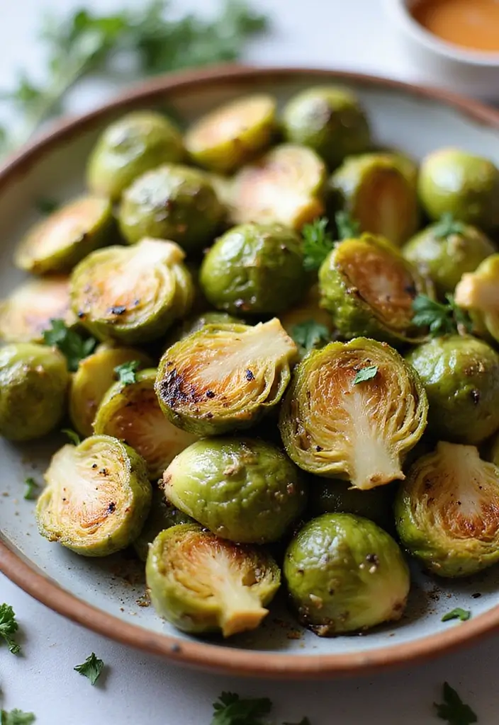 30 Keto Recipes for Picky Eaters That Actually Work - 25. Garlic Parmesan Roasted Brussels Sprouts
