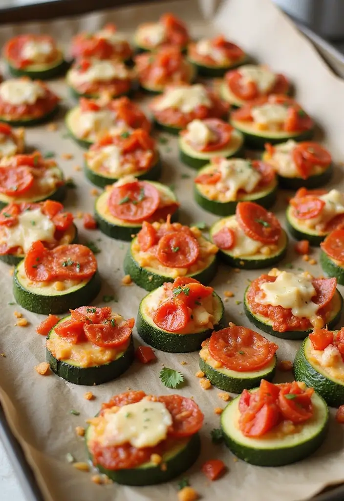 30 Keto Recipes for Picky Eaters That Actually Work - 3. Zucchini Pizza Bites