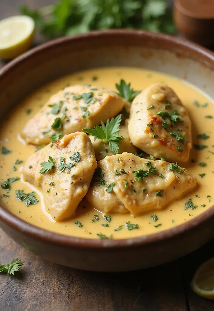 30 Keto Shredded Chicken Recipes for Busy Nights - 1. Creamy Garlic Chicken
