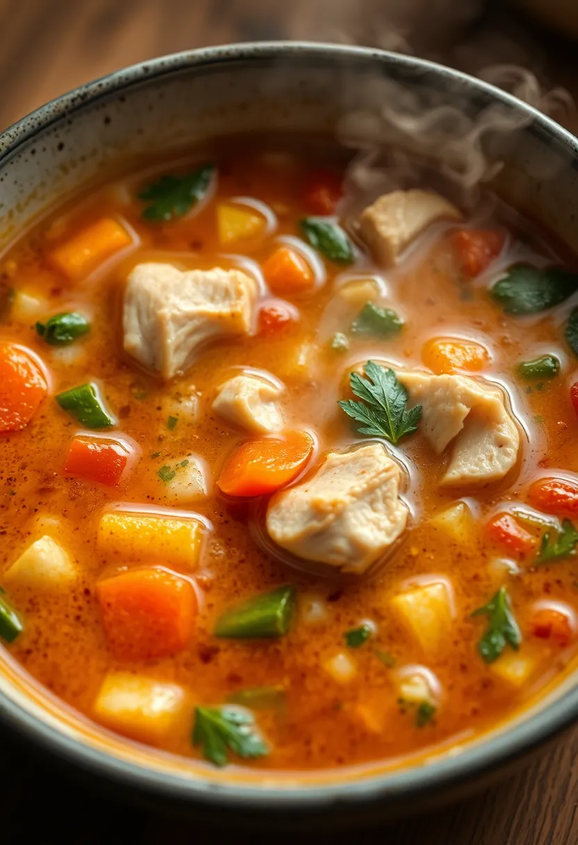 30 Keto Shredded Chicken Recipes for Busy Nights - 10. Rustic Chicken and Vegetable Soup