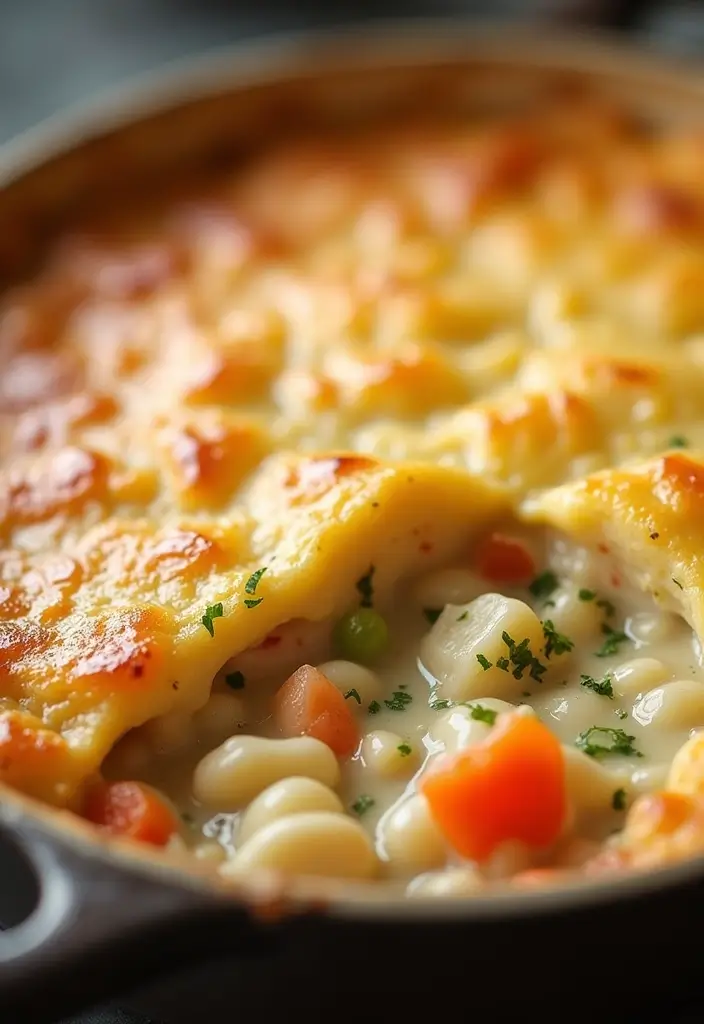 30 Keto Shredded Chicken Recipes for Busy Nights - 13. Chicken Pot Pie Casserole