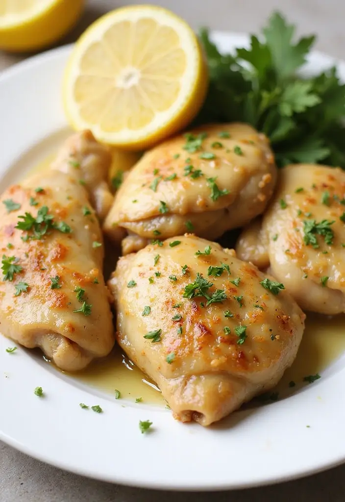 30 Keto Shredded Chicken Recipes for Busy Nights - 17. Lemon Garlic Chicken