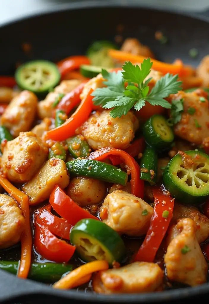 30 Keto Shredded Chicken Recipes for Busy Nights - 26. Chicken and Vegetable Stir-Fry