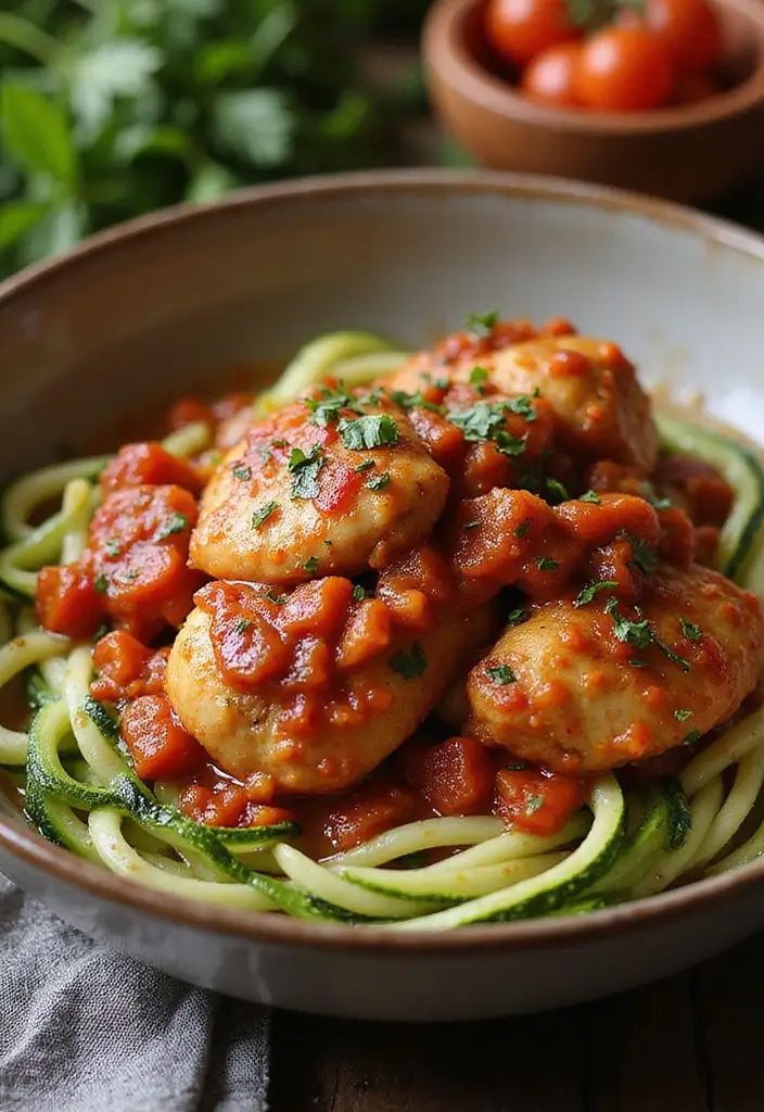 30 Keto Slow Cooker Recipes That Cook Themselves - 17. Chicken Cacciatore
