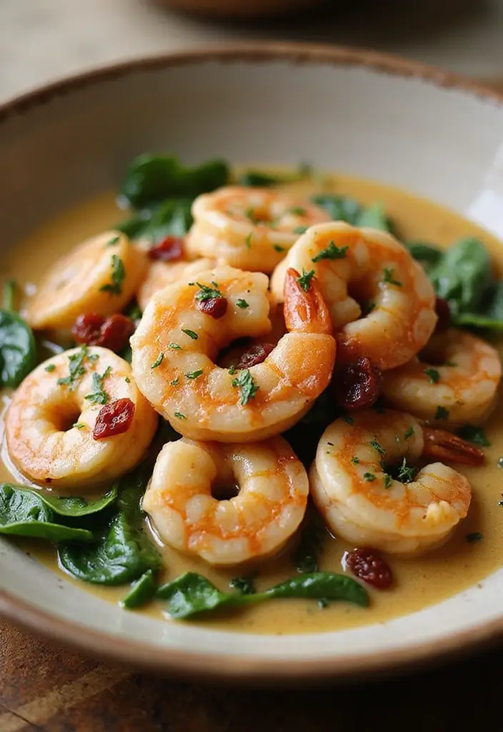 30 Keto Slow Cooker Recipes That Cook Themselves - 5. Creamy Tuscan Garlic Shrimp
