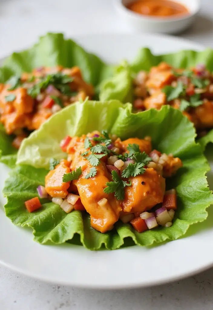 30 Rotisserie Chicken Recipes Keto Low Carb and Easy 2 30 Rotisserie Chicken Recipes Keto Low Carb and Easy - 2. Buffalo Chicken Lettuce Wraps