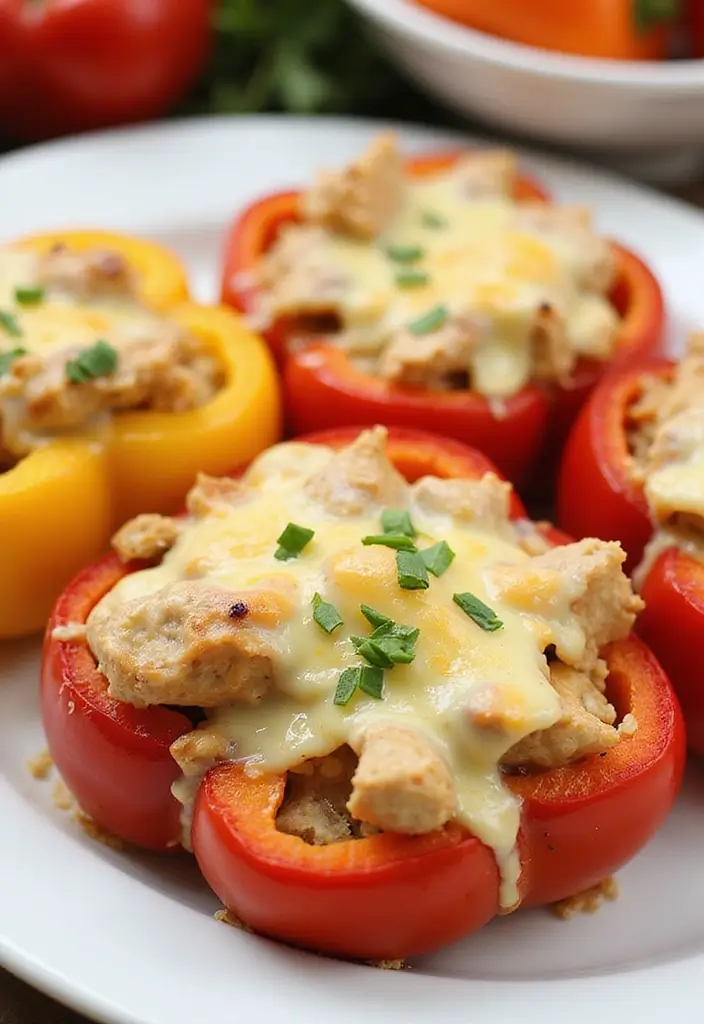 30 Rotisserie Chicken Recipes Keto Low Carb and Easy 22 30 Rotisserie Chicken Recipes Keto Low Carb and Easy - 22. Chicken Alfredo Stuffed Peppers