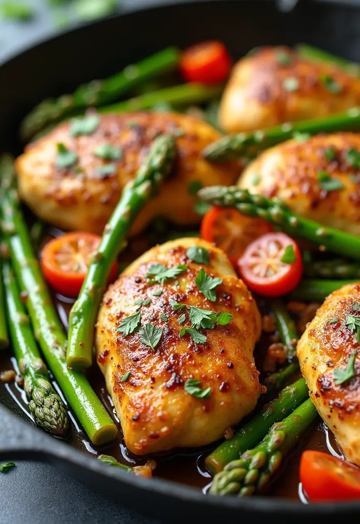 30 Rotisserie Chicken Recipes Keto Low Carb and Easy 29 30 Rotisserie Chicken Recipes Keto Low Carb and Easy - 29. Chicken and Asparagus Skillet