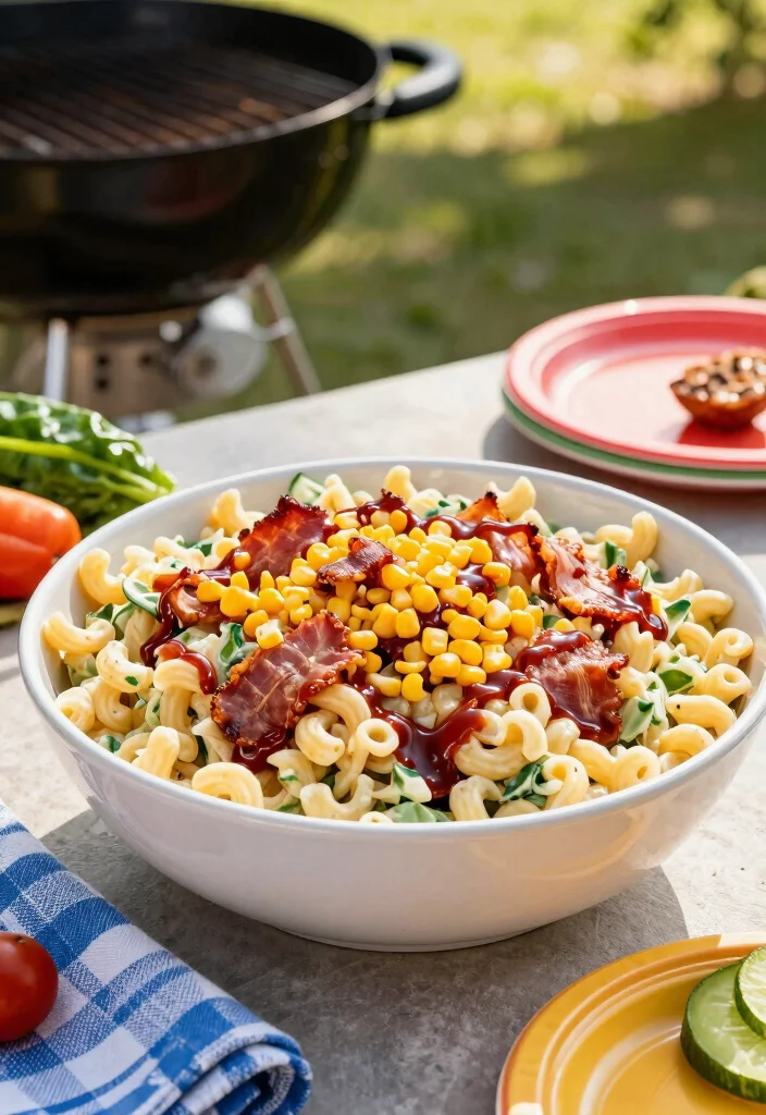 10 Bacon Pasta Salad Recipes for Savory Crowd Pleasing Bowls 23 10 Bacon Pasta Salad Recipes for Savory Crowd Pleasing Bowls - 3. BBQ Bacon Macaroni Salad 1