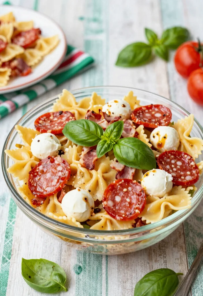 10 Bacon Pasta Salad Recipes for Savory Crowd Pleasing Bowls 45 10 Bacon Pasta Salad Recipes for Savory Crowd Pleasing Bowls - 5. Italian Bacon Pasta Salad 1