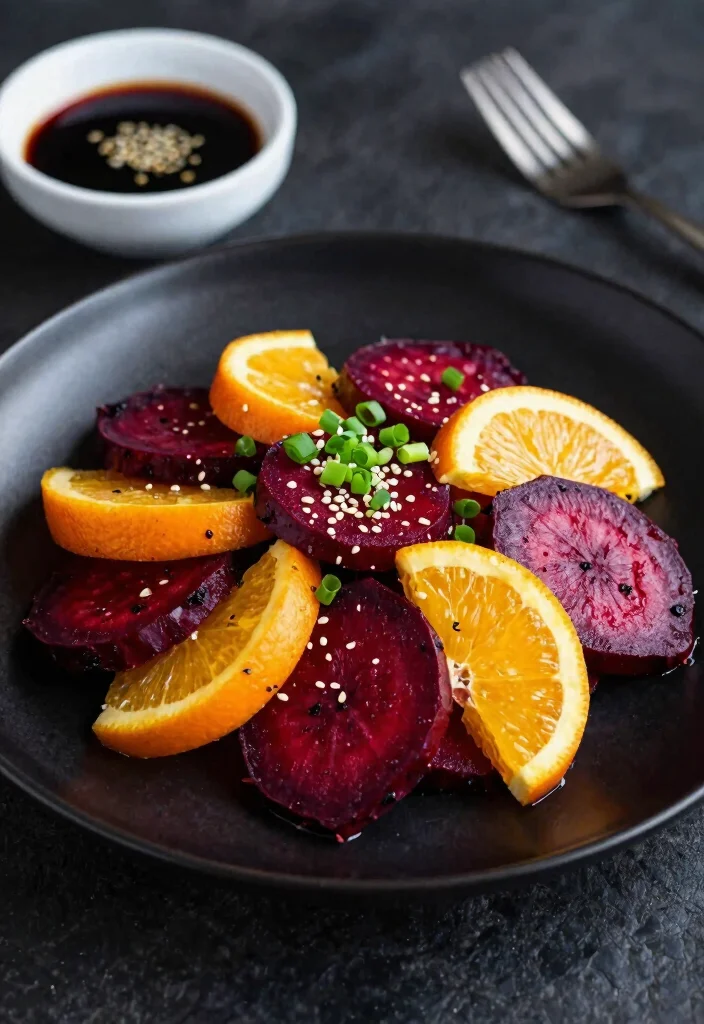 10 Beet and Orange Salad Recipes with Bright Citrus Balance 56 10 Beet and Orange Salad Recipes with Bright Citrus Balance - 6. Asian-Inspired Beet and Orange Salad 1
