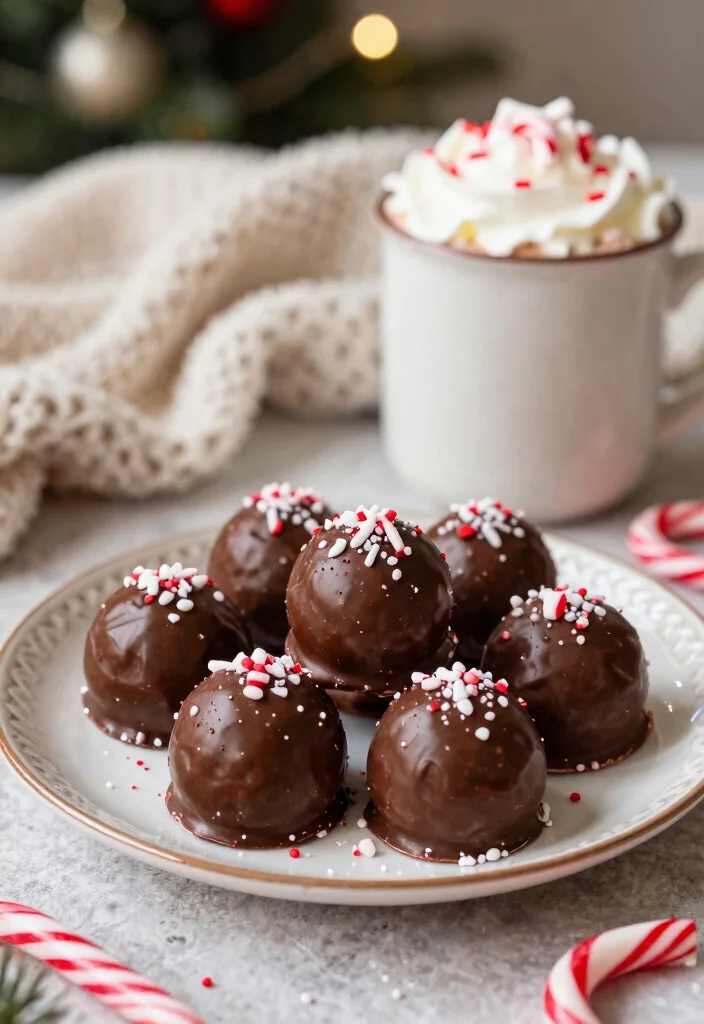 10 Candy Cane Dessert Recipes for Festive Holiday Treats 5. Candy Cane Hot Chocolate Bombs 0