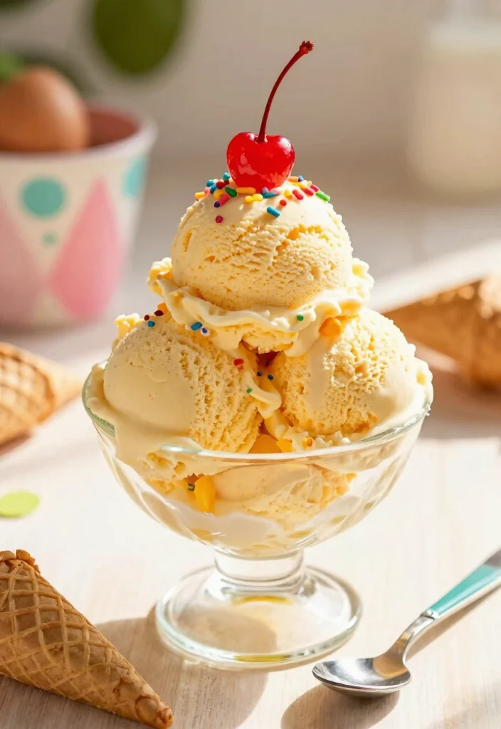 10 Egg Yolk Dessert Recipes for Rich Custardy Sweets 5. Egg Yolk Ice Cream 0