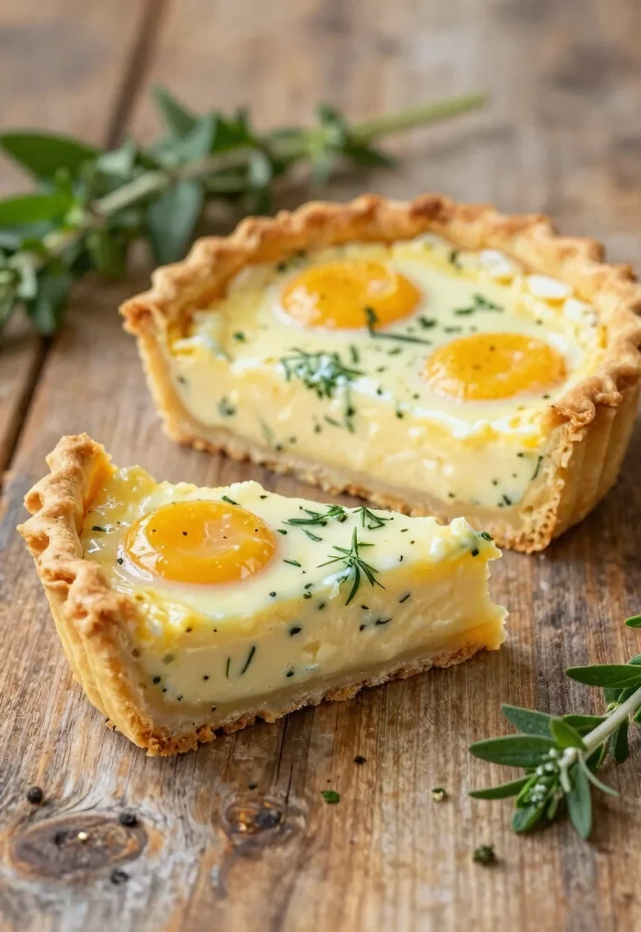 10 Egg Yolk Dessert Recipes for Rich Custardy Sweets 9. Savory Egg Yolk Tart 0