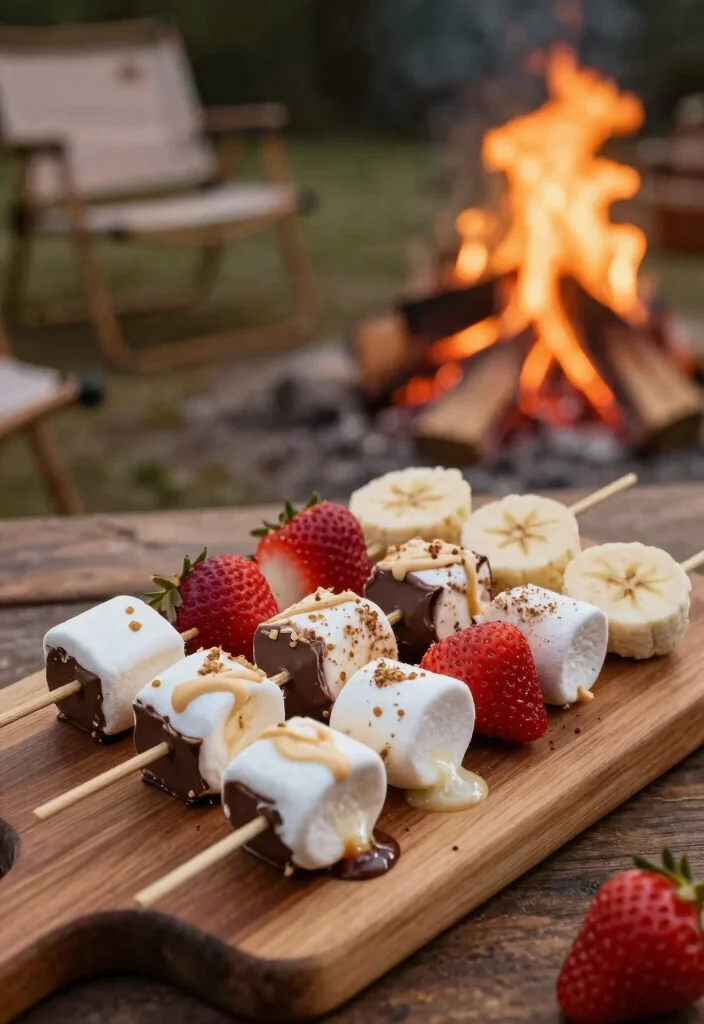 10 Grill Dessert Recipes for Easy Outdoor Sweet Cooking - 3. S'mores Skewers 1