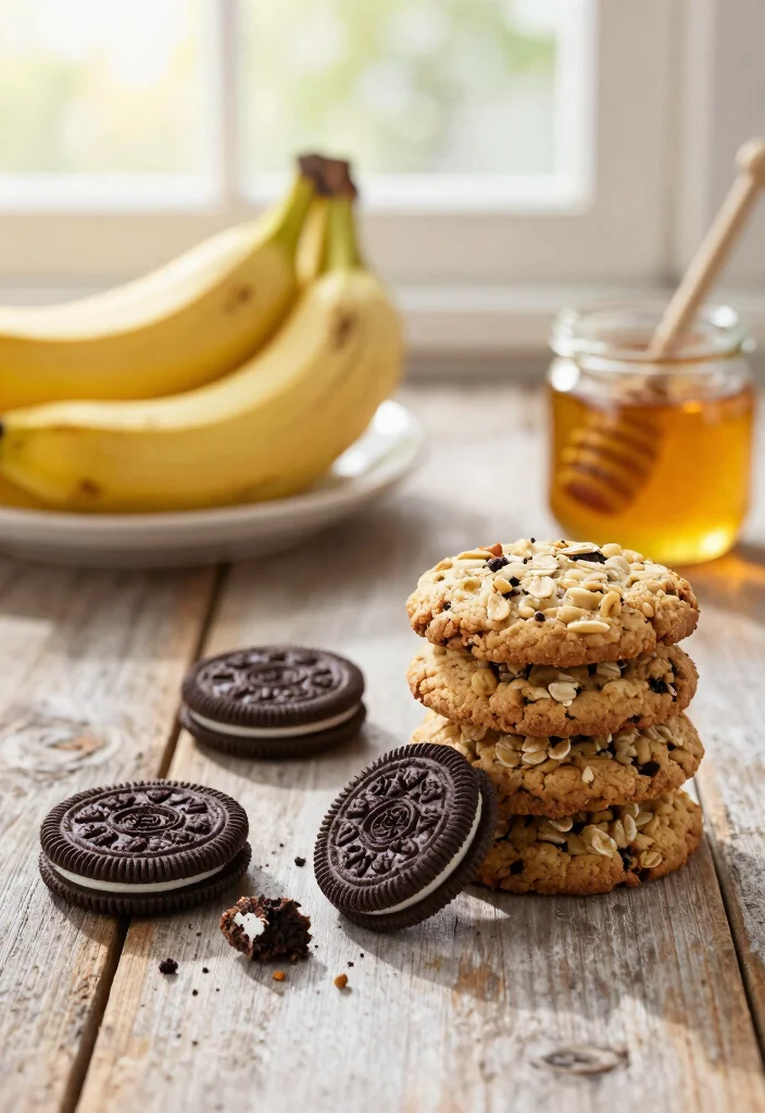 10 Healthy Oreo Recipes with Better Ingredients - 8. Banana Oatmeal Oreos 1