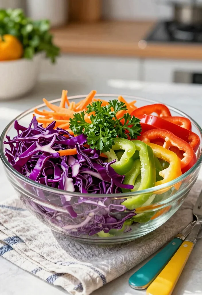 10 Herb Salad Recipes for Fresh Flavor Packed Plates - 10. Colorful Rainbow Salad with Fresh Herbs 1