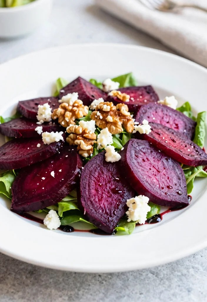 10 Herb Salad Recipes for Fresh Flavor Packed Plates - 7. Roasted Beet and Goat Cheese Salad 1