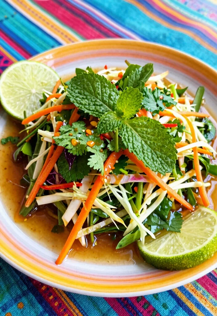 10 Herb Salad Recipes for Fresh Flavor Packed Plates - 8. Thai Style Herb Salad 1