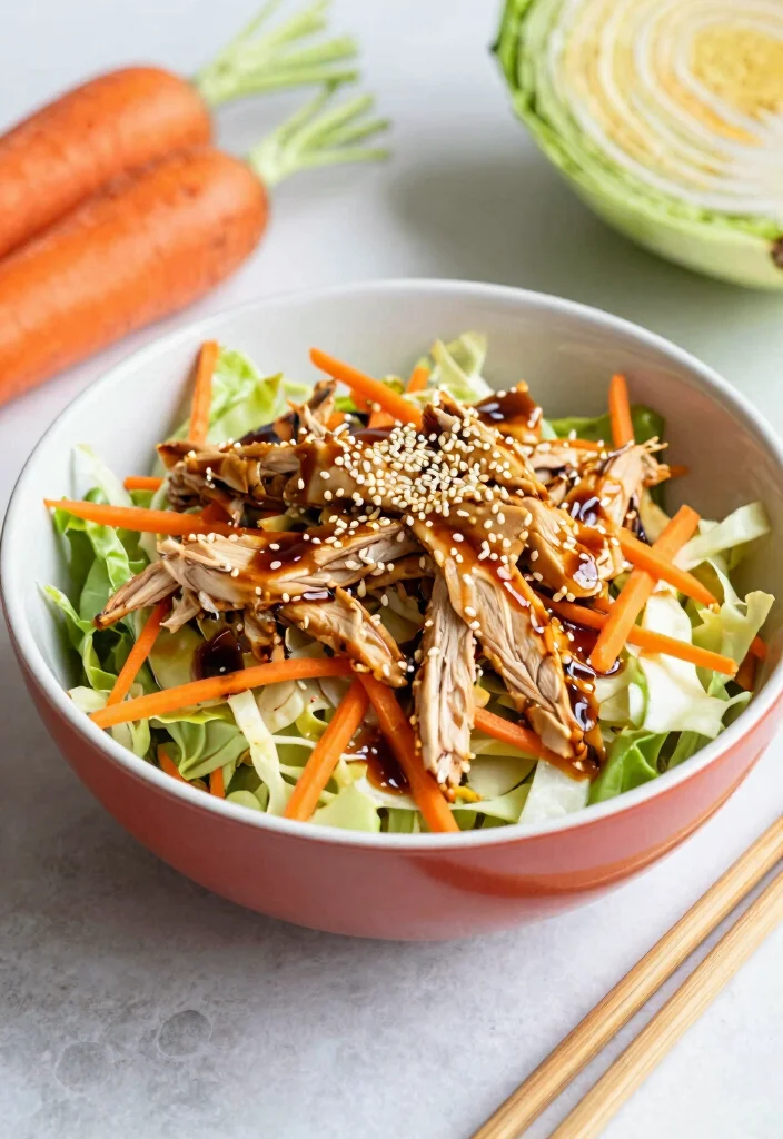 10 No Mayo Chicken Salad Recipes for Light Clean Eating - 6. Asian Sesame Chicken Salad 1