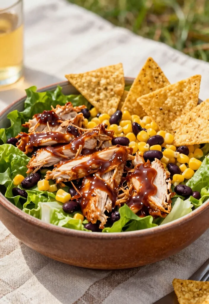 10 No Mayo Chicken Salad Recipes for Light Clean Eating - 7. BBQ Chicken Salad 1
