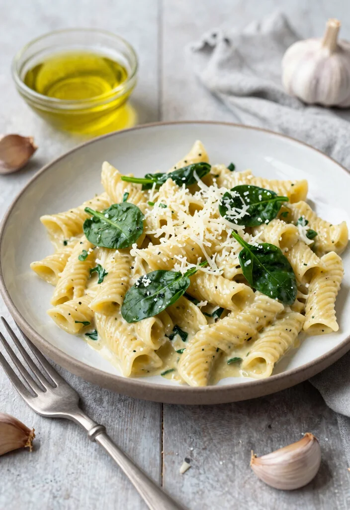 10 Recipes Using Vegan Cream Cheese for Creamy Dishes 1 10 Recipes Using Vegan Cream Cheese for Creamy Dishes - 1. Creamy Vegan Garlic Pasta 1