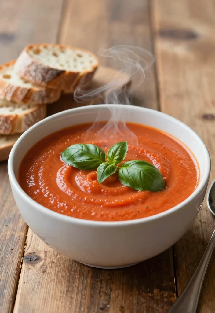 10 Recipes Using Vegan Cream Cheese for Creamy Dishes 67 10 Recipes Using Vegan Cream Cheese for Creamy Dishes - 7. Creamy Vegan Tomato Basil Soup 1