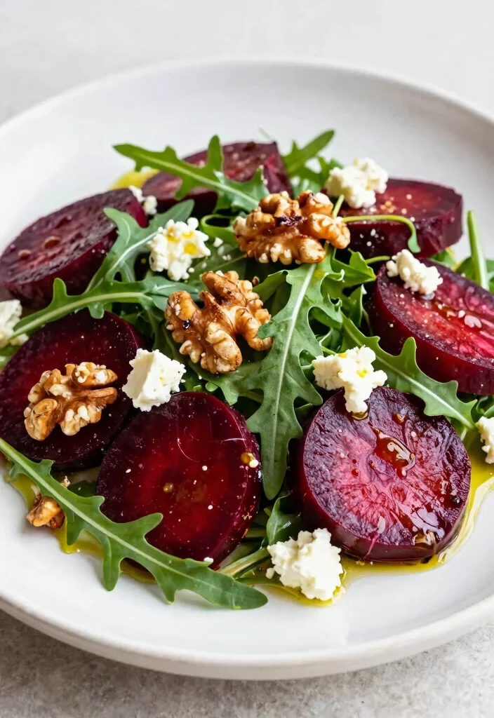 10 Red Beet Salad Recipes for Fresh Earthy Sweetness 1. Classic Roasted Beet and Arugula Salad 0