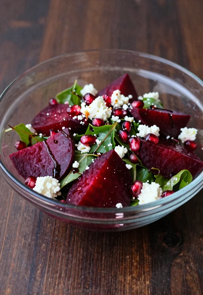 10 Red Beet Salad Recipes for Fresh Earthy Sweetness 9. Beetroot Salad with Pomegranate and Feta 0