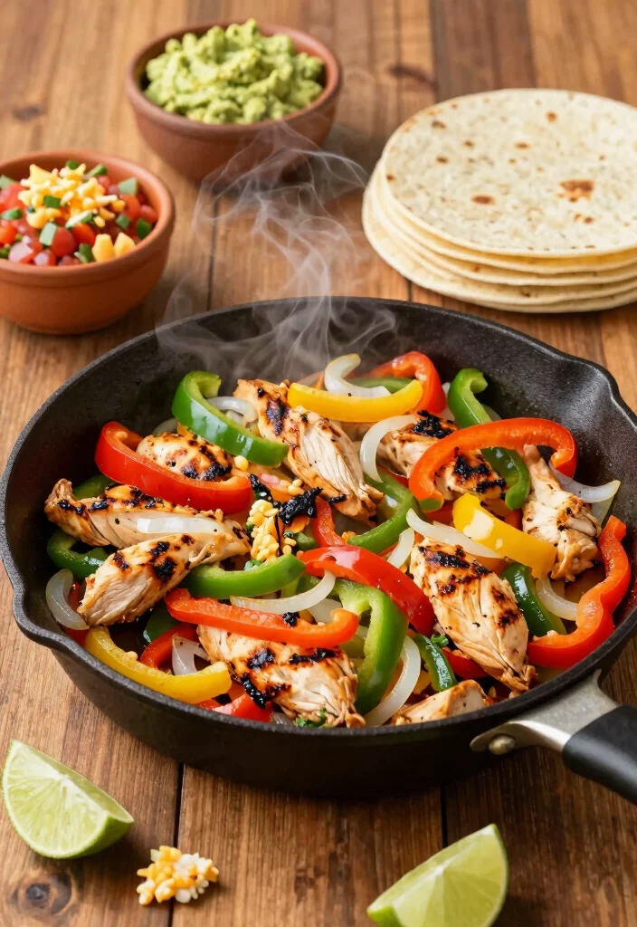 10 Saturday Dinner Recipes for Relaxed Family Nights 1. One Pan Chicken Fajitas 0
