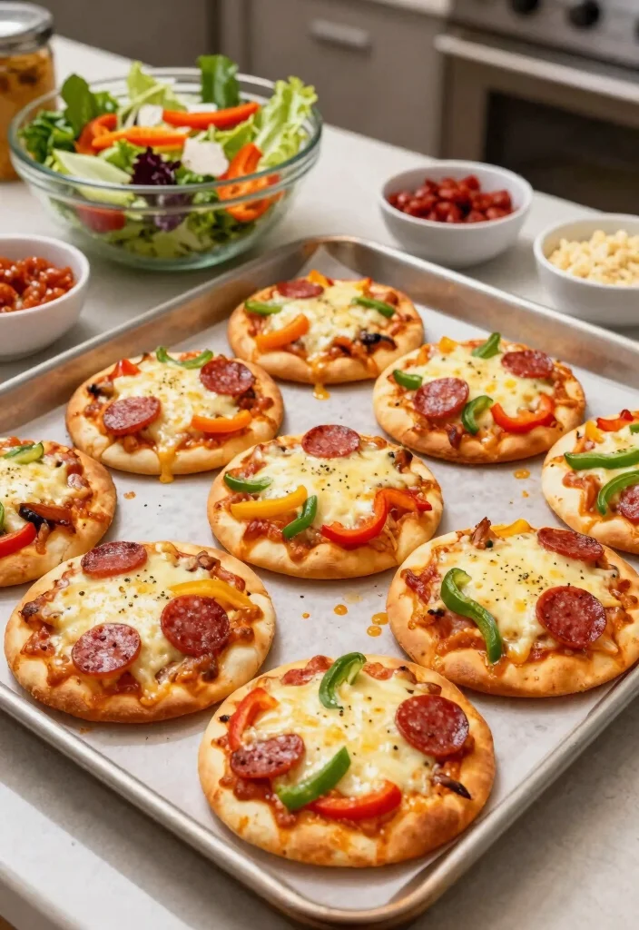 10 Saturday Dinner Recipes for Relaxed Family Nights 3. Mini Pizzas with Assorted Toppings 0