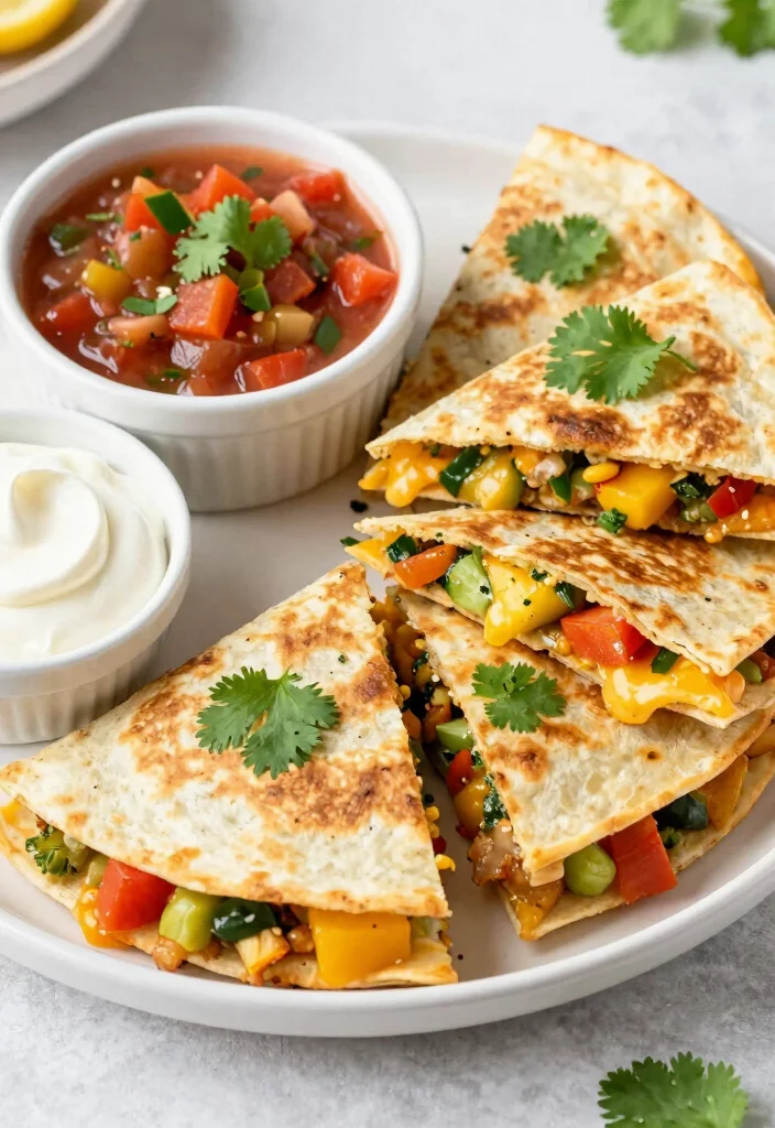 10 Saturday Dinner Recipes for Relaxed Family Nights 5. Veggie Quesadillas 0