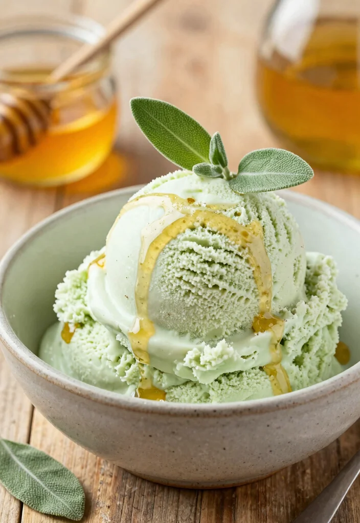 10 Savory Dessert Recipes for Bold Sweet and Salty Bakes 87 10 Savory Dessert Recipes for Bold Sweet and Salty Bakes - 9. Sage and Honey Ice Cream 1