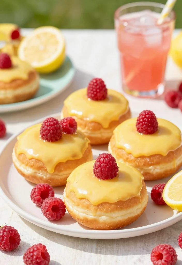 10 Vegan Air Fryer Donut Recipes for Sweet Treats - 10. Raspberry Lemonade Vegan Donuts 1