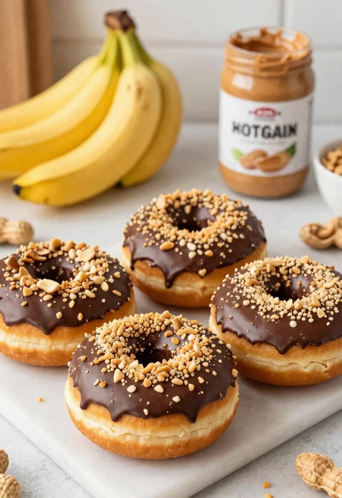 10 Vegan Air Fryer Donut Recipes for Sweet Treats - 6. Peanut Butter Banana Vegan Donuts 1