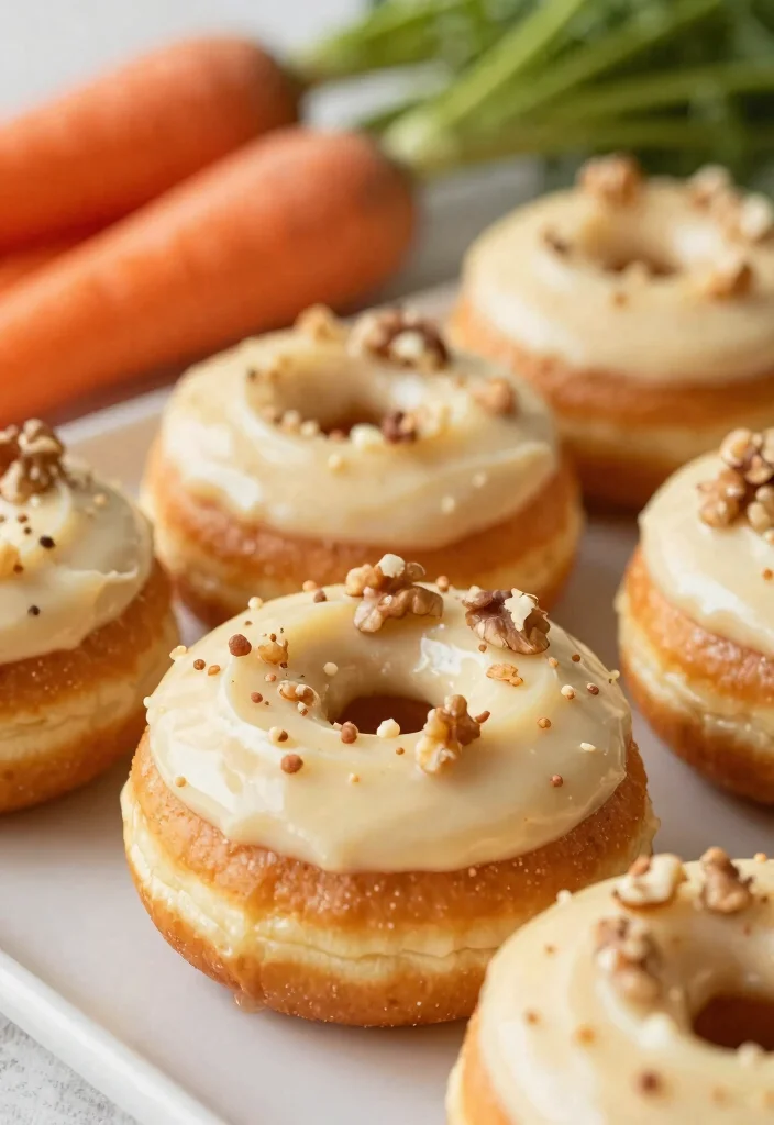 10 Vegan Air Fryer Donut Recipes for Sweet Treats - 9. Carrot Cake Vegan Donuts 1