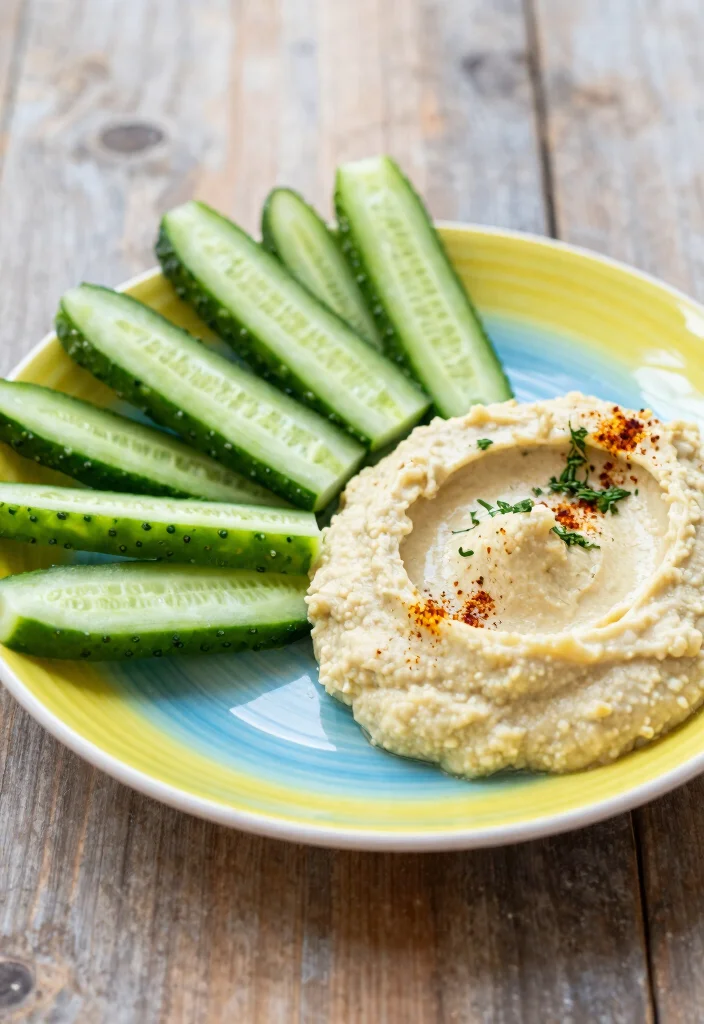 10 Vegan BLW Recipes for Baby Led Weaning 67 10 Vegan BLW Recipes for Baby Led Weaning - 7. Cucumber and Hummus Dippers 1