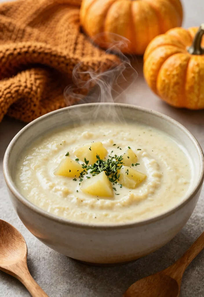 10 Vegan Celeriac Recipes for Hearty Root Vegetable Dishes 1 10 Vegan Celeriac Recipes for Hearty Root Vegetable Dishes 1. Creamy Celeriac and Potato Soup 0