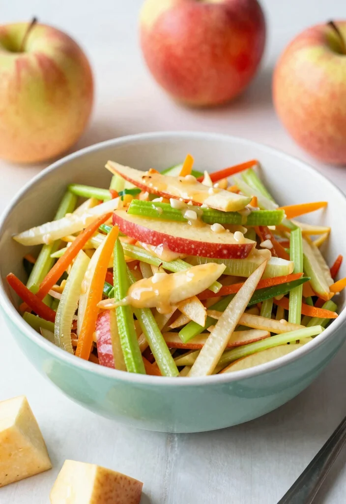 10 Vegan Celeriac Recipes for Hearty Root Vegetable Dishes 56 10 Vegan Celeriac Recipes for Hearty Root Vegetable Dishes 6. Celeriac and Apple Slaw 0