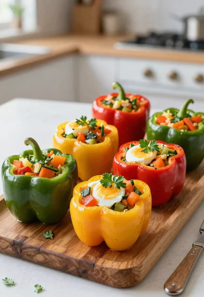 10 Vegan Just Egg Recipes for Easy Plant Based Cooking - 10. Just Egg Stuffed Bell Peppers 1