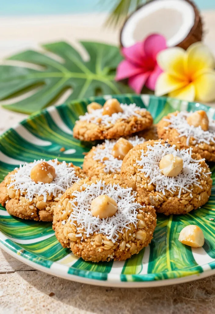 10 Vegan Oatmeal Cookie Recipes for Chewy Baking - 4. Coconut Macadamia Oatmeal Cookies 1