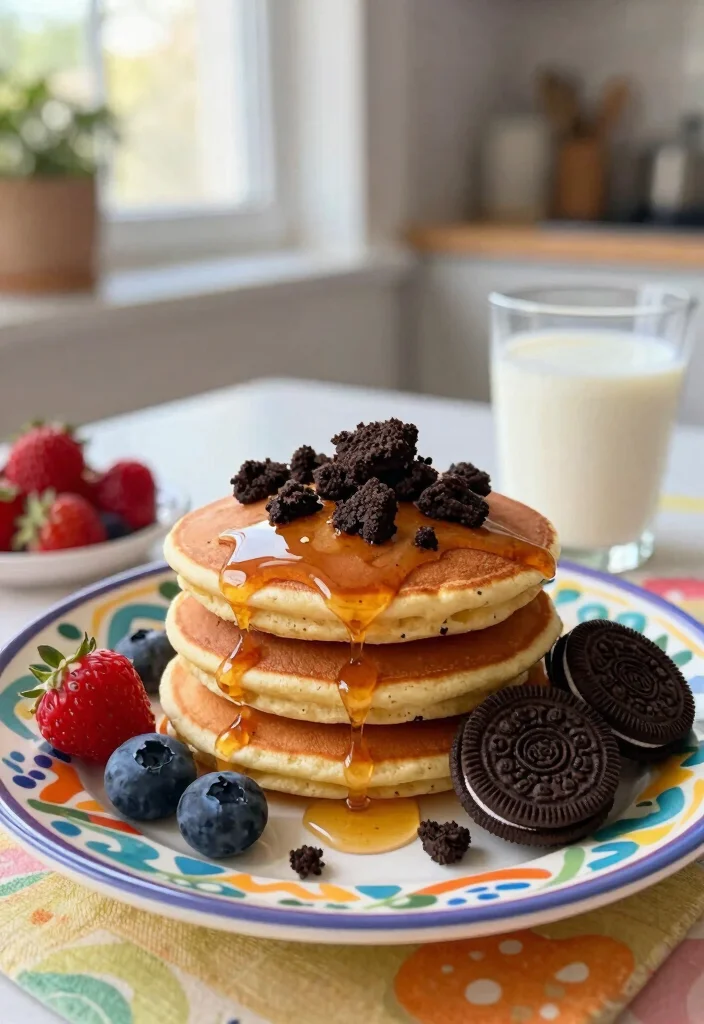 10 Vegan Oreo Recipes for Dairy Free Sweet Treats 56 10 Vegan Oreo Recipes for Dairy Free Sweet Treats - 6. Vegan Oreo Pancakes 1